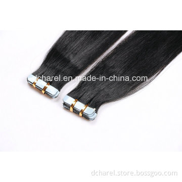 Double Drawn Human Hair with Thick Ends Virgin Remy Tape Hair Extension